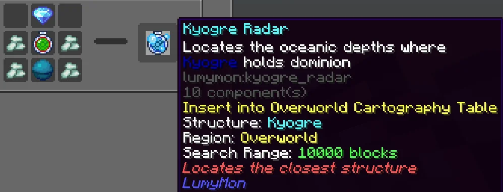 Craft the Kyogre Radar - Image 1